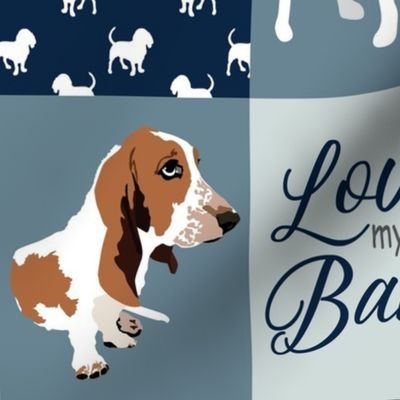 Basset Hound Dog blanket Quilt Love My Fur Baby