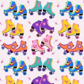 Roller skates in pairs lg scale