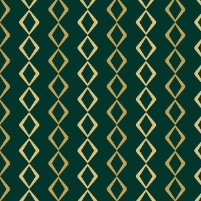 Oversized Dragon Scales Print 1 - Jade and Gold 1