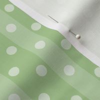 Fall Tango green stripes dots