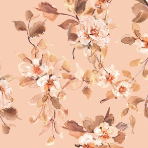 Romantic Serenade Floral Blooms -Just Peachy 