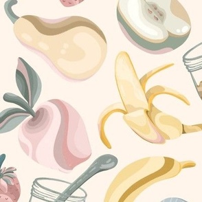 First Foods Fruit Pattern Cream
