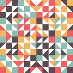 quilter bold and vibrant retro colours