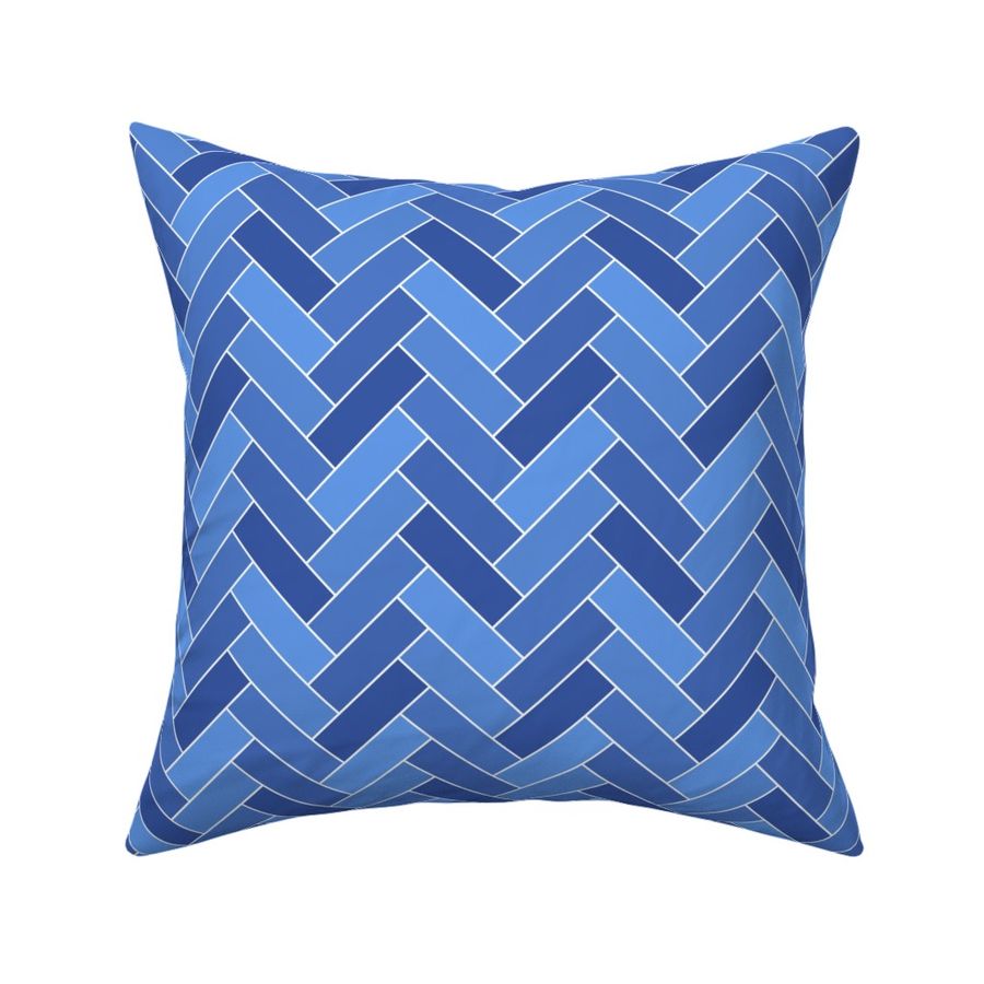 Geometric Pattern: Herringbone Alt: Azure