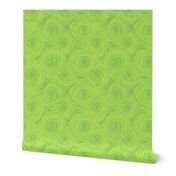 Hand Drawn Topographic Map Contour Lines, Tree Frog Green and Acid Green (Medium Scale)