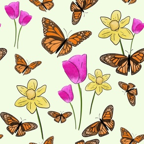 Butterflies and Flowers