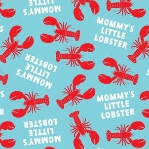 Mommy's Little Lobster - Maine Baby Gift - blue - LAD24