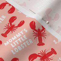 Mommy's Little Lobster - Maine Baby Gift - pink - LAD24