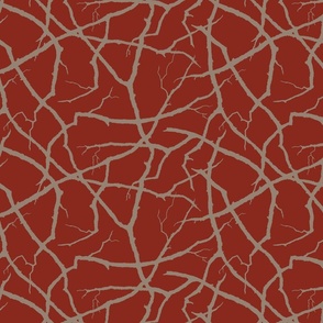 Twigs & Branches, 12x8, red & brown 