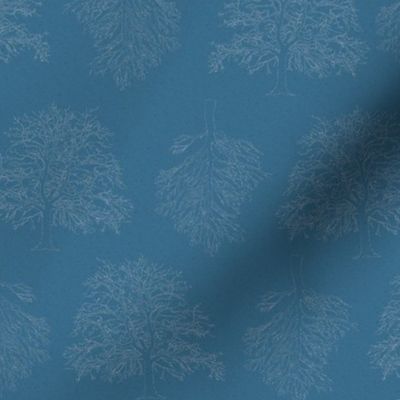 Winter Trees-Blue