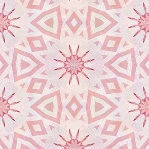 abstract geometrics - pink blushing creme 