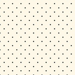 (S) Black dots over cream background