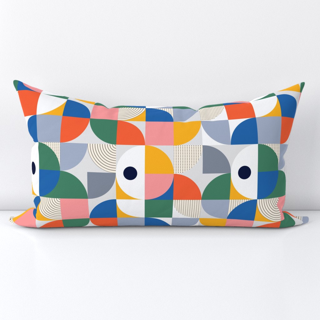 Geometric and colorful frogs