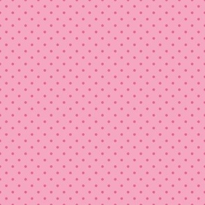 Pink and Bold Pink small scale polka dots