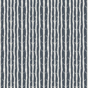 Birch trees on a blue background (Small)