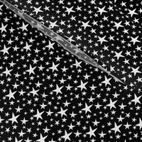 Halloween Stars White on Black (2x2)