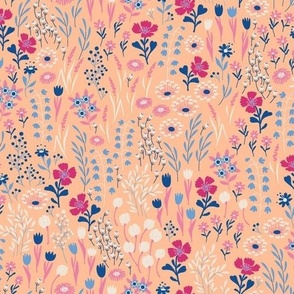 Micro Ditsy Florals Peach Fuzz Favorfull