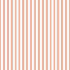 Pale orange peachy stripes half inch (0.5 in) 