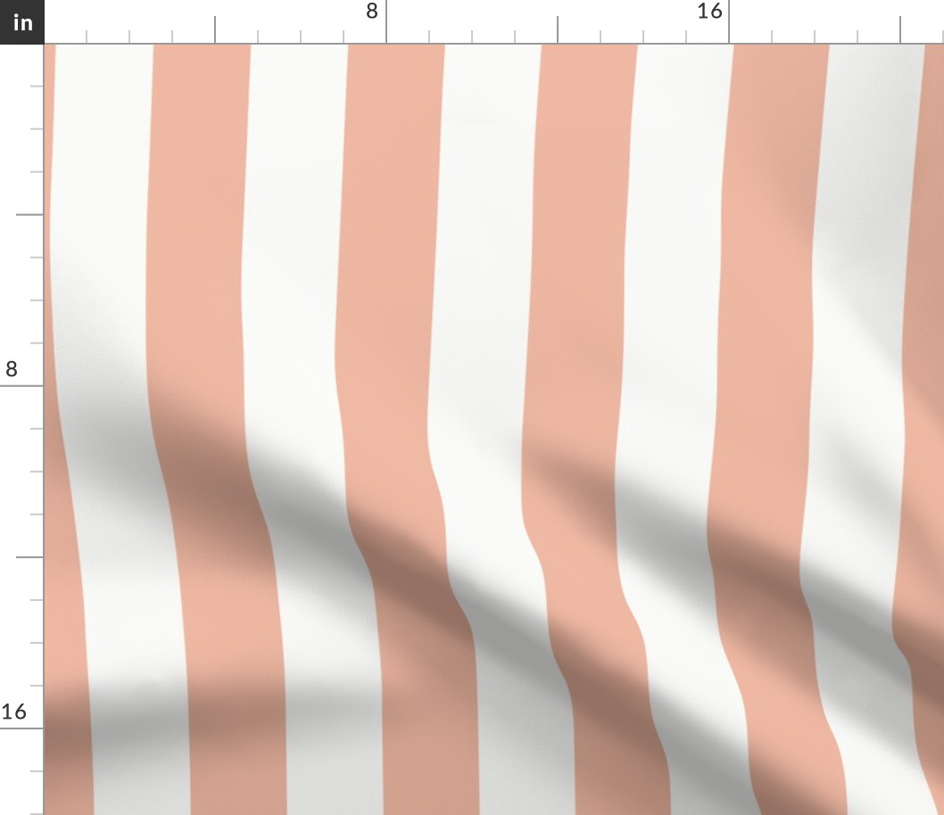 Pale orange stripes 2 inch