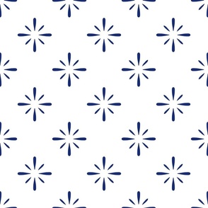 Star stamp navy blue