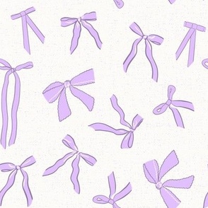 (L) Bright lavender Bows on natural, large scale