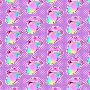 Smaller 90s Baby Tongues Out Stickers