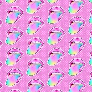 Smaller 90s Baby Tongues Out Stickers 