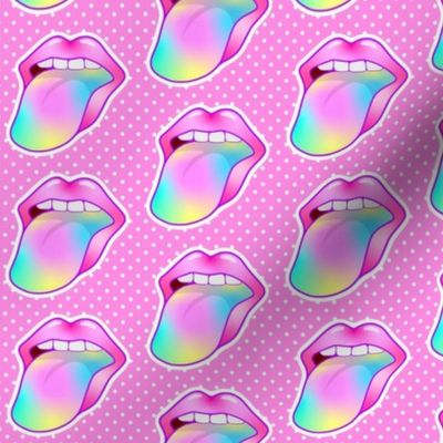 Bigger 90s Baby Tongues Out Stickers