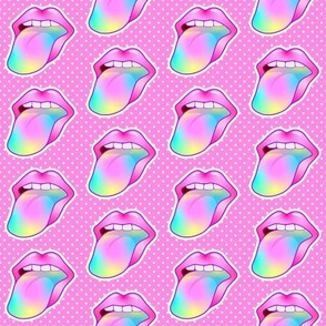 Bigger 90s Baby Tongues Out Stickers
