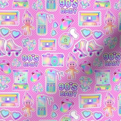 Smaller 90s Baby Stickers
