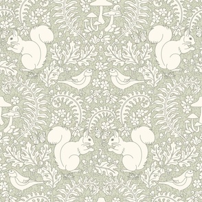 Forest Friends Light Olive Green