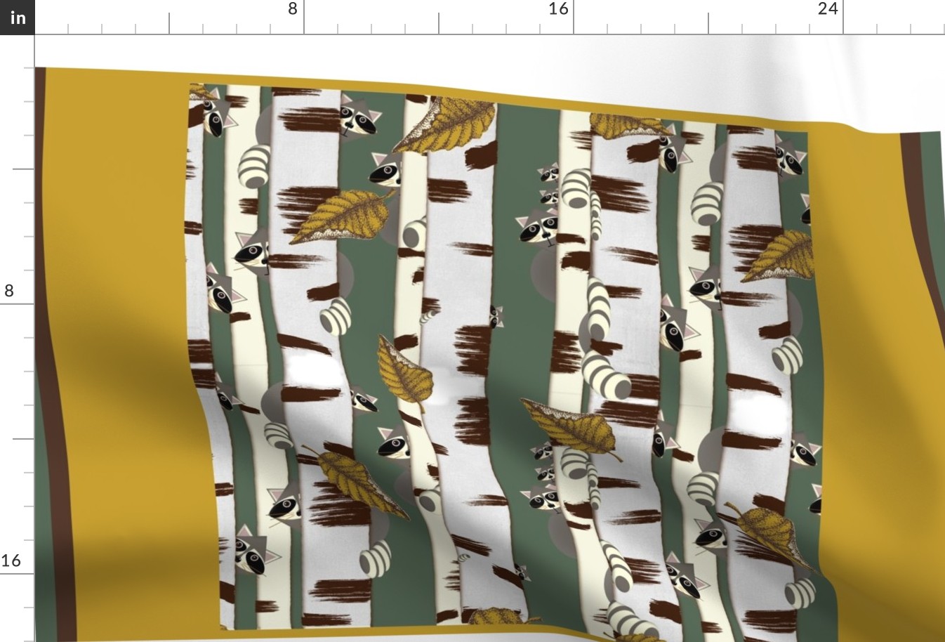 raccoon scarf design - large 