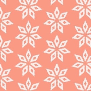 Ikat blooms - Peach