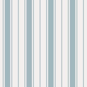 Coastal Stripes - Blue on White