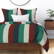 Four Color Stripe Red Blue Green White (Large Scale)