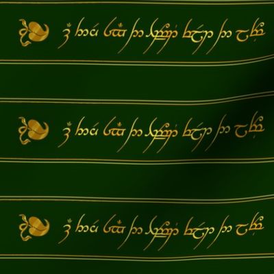 Elvish quote from The Hobbit Yardage by Tolkien