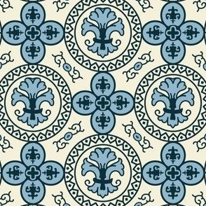 Old World Mediterranean Tiles Blue