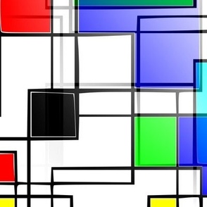 Random Squares Seamless Abstract Art
