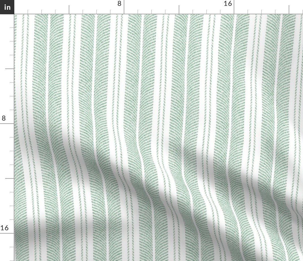 Velvety Snake Stripe in Pastel Green Small  