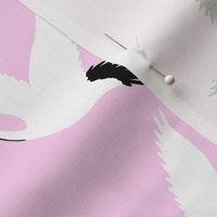 Japanese Flying Cranes // Pink 