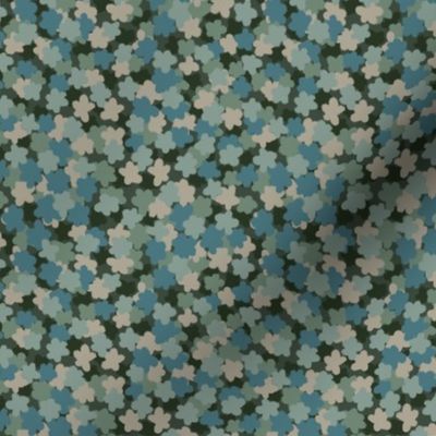 Floral Burst - Blue_Green