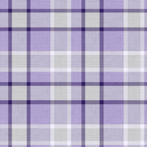 Textured checkered pattern, light grey and lilac background. 