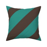 tree frog stripes l brown on teal l large