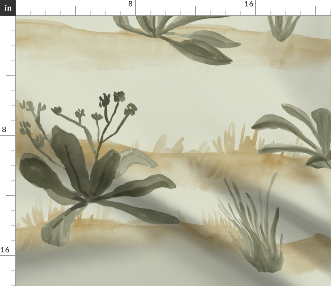 Watercolor Marshland Wallpaper