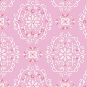 lacy pink paper