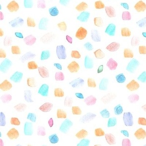 Candy magic confetti in pastel shades - watercolor dots for nursery baby kids b173-1