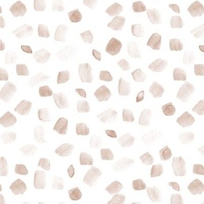 Neutral tan magic confetti in pastel shades - watercolor dots for nursery baby kids b173-3