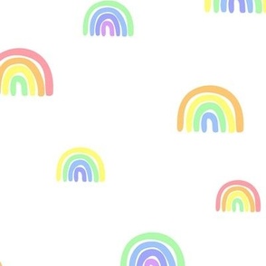 cute pastel rainbow