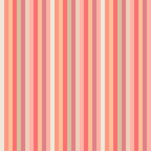 peach fuzz thin stripe - V - pantone color of the year 2024 - peach plethora color palette - gorgeous and cozy stripe wallpaper