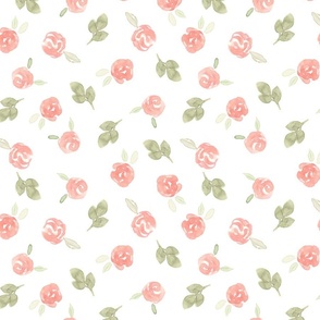 Sweet Blush Watercolor Florals